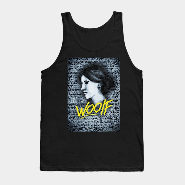 Virginia Woolf Portrait Tank Top by Raimondi